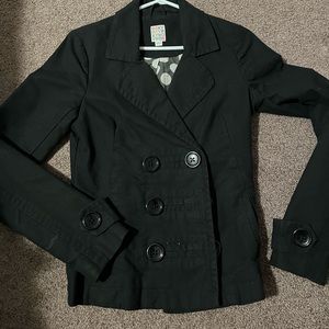 Roxy Black Pea Coat